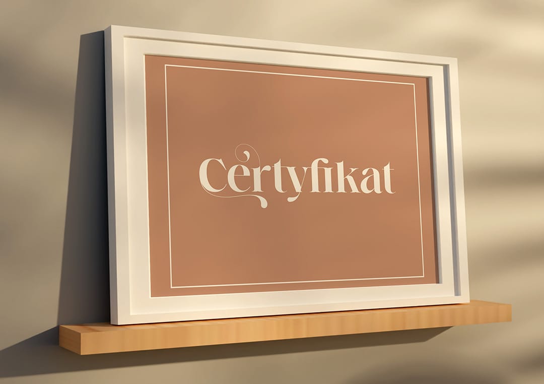 certyfikat szkolenia projekt i druk